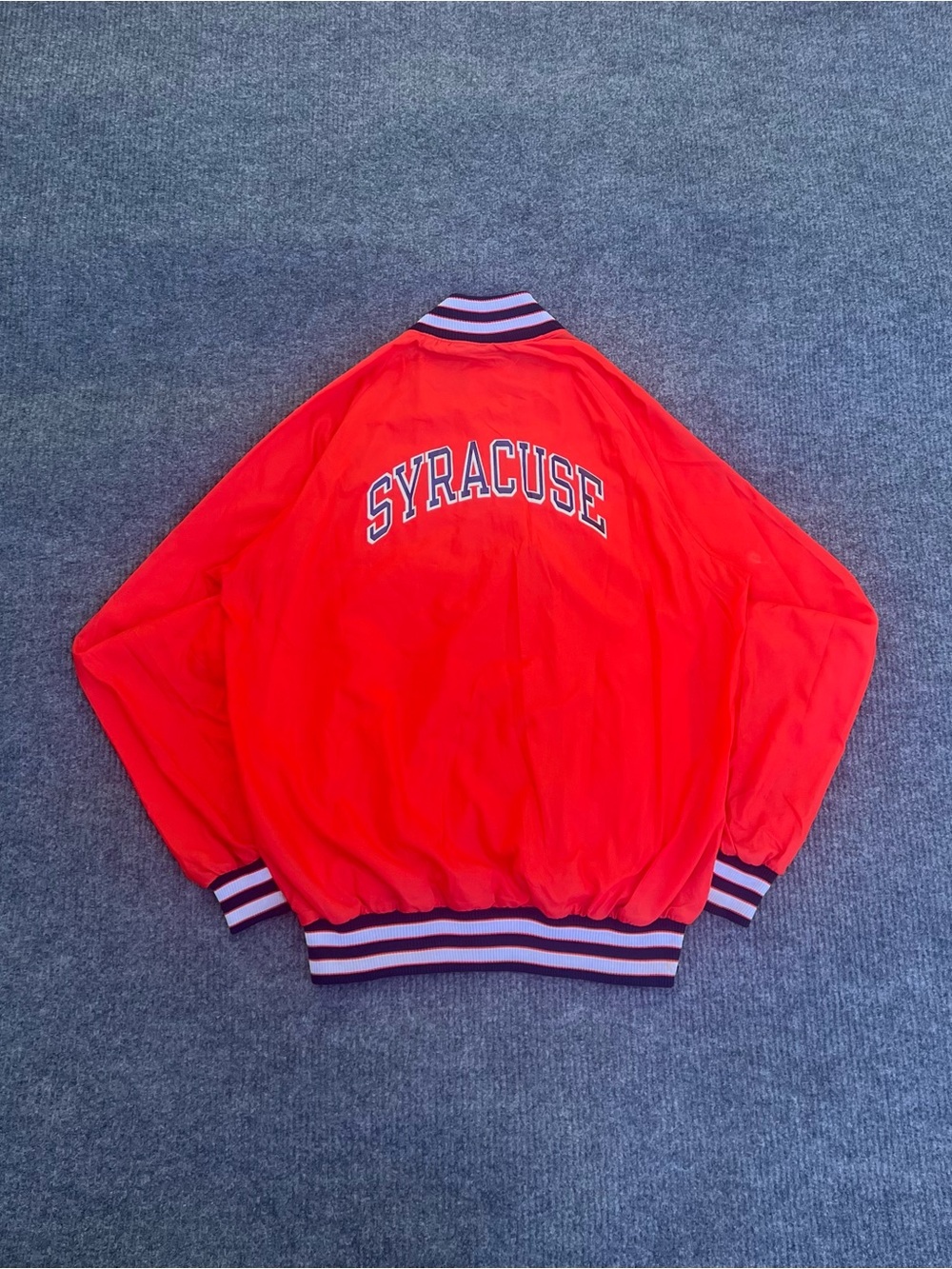 Vintage 80s Syracuse Orangemen Bomber Jacket